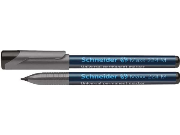 Schneider skrivdon Maxx 224 M Permanent, Sort, 1 mm