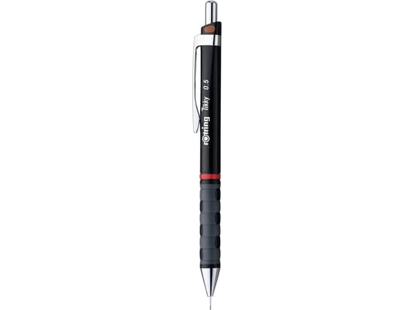Rotring Tikky, Sort, Plast, Sort, HB, 0,5 mm, Rund