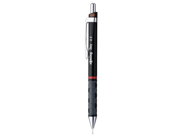 Rotring Tikky, Sort, Plast, Sort, HB, 0,5 mm, Rund