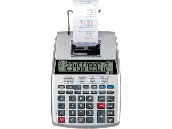 Canon P23-DTSC II - Utskriftskalkulator - LCD - 12 sifre - batteri - sølvmetallfarge