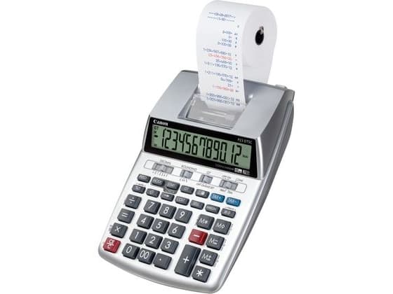 Canon P23-DTSC II - Utskriftskalkulator - LCD - 12 sifre - batteri - sølvmetallfarge