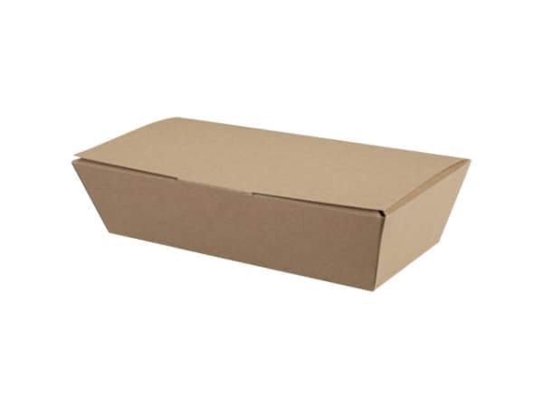 Æske 1550 ml 250/220x125/95x60 mm Kraft Brun, 150 stk/eske