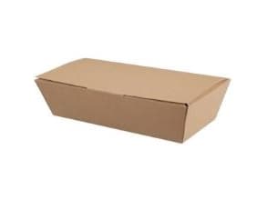 Æske 1550 ml 250/220x125/95x60 mm Kraft Brun, 150 stk/eske