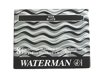 Waterman S0110850, Sort, Fontenepenn, Frankrike, Blister, 8 stykker