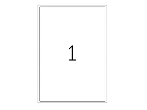 Xerox 003R91225, Valkoinen, Itse kiinnittyvä tulostintarra, A4, Laser/Inkjet, Akryyli, Kiinteä