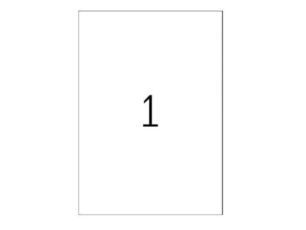 Xerox 003R97400, Hvit, Selvklebende skriveretikett, A4, Laser/Blekkskriver, Akryl, Permanent