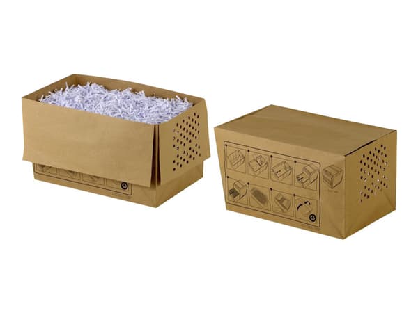 ACCO Recyclable Shredder Waste Sacks 20L - Avfallspose - beige (en pakke 20)