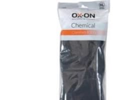 Kemihandsker, OX-ON® Chemical Comfort 6301, sort, str. 7, pakke a 12 par