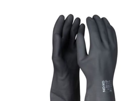 Kemihandsker, OX-ON® Chemical Comfort 6301, sort, str. 7, pakke a 12 par
