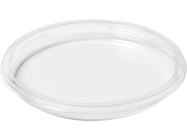 Plastlåg Ø116 mm RPET Klar til Bæger Crystal Deli,10 ps x 35 stk/krt