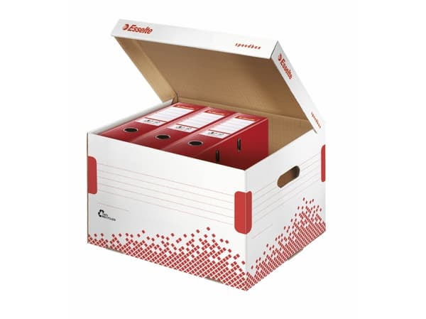 Esselte Speedbox, Punainen, Valkoinen, 500 g, 334 x 392 x 301 mm