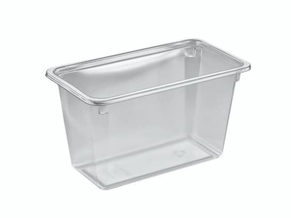 Plastbakke Kageboks K2182-1H 1-rum 1100 ml 180x100x102 mm RPET,384 stk/krt