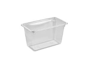 Plastbakke Kageboks K2182-1H 1-rum 1100 ml 180x100x102 mm RPET,384 stk/krt