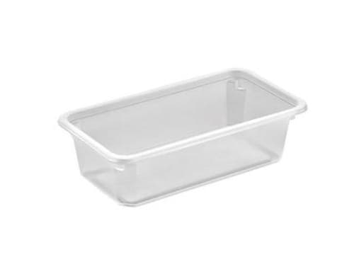 Plastbakke Kageboks K2182-1F 1-rum 640 ml 180x100x50 mm RPET Klar,608 stk/krt