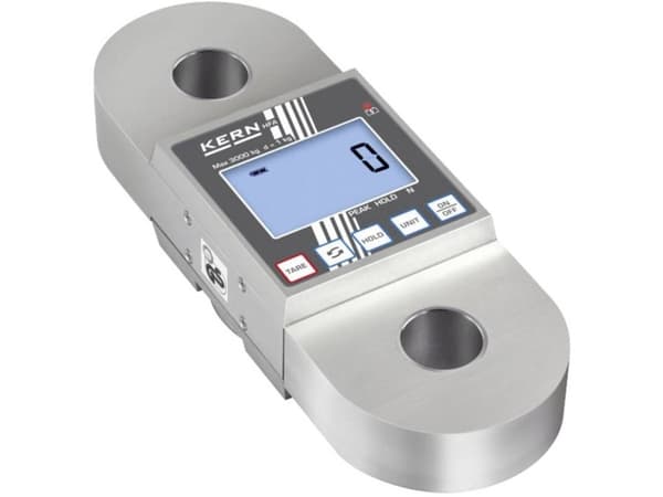 Kern HFA 5T-3 Kranvåg Vägningsområde 5 t Avläsningsnoggrannhet 2000 g via strömförsörjning, Batteridrivet, Batteridrivet Flerfärgad