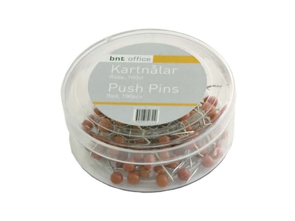 Kortnåle 4 mm x 20 mm rød - (100 stk.)