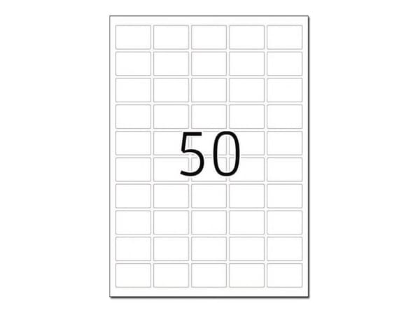 HERMA Spesial - Matt - selvklebende - hvit - 37 x 25 mm 1250 etikett(er) (25 ark x 50) filmetiketter