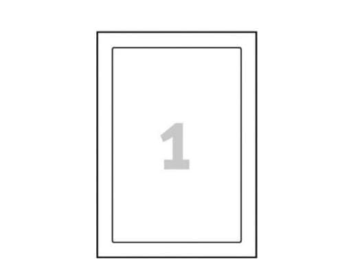 Avery - Polyester - lim - vit, glättat - 170 x 257 mm 10 etikett (er) (10 ark x 1) etiketter
