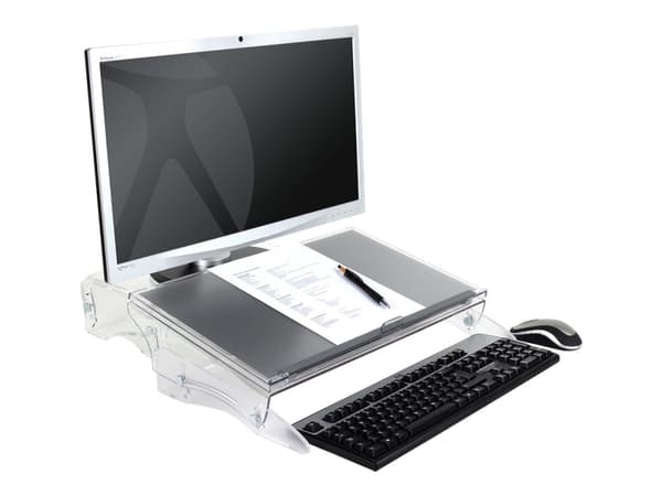 BakkerElkhuizen FlexDesk 640, Läpinäkyvä, 515 mm, 380 mm, 110 mm, 2,2 kg