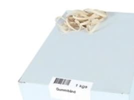 Gummibånd, 180 x 10 mm, hvide, 1.000 g