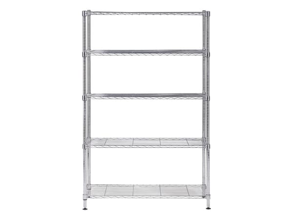 Reol Alba chrome stål med 5 hylder large