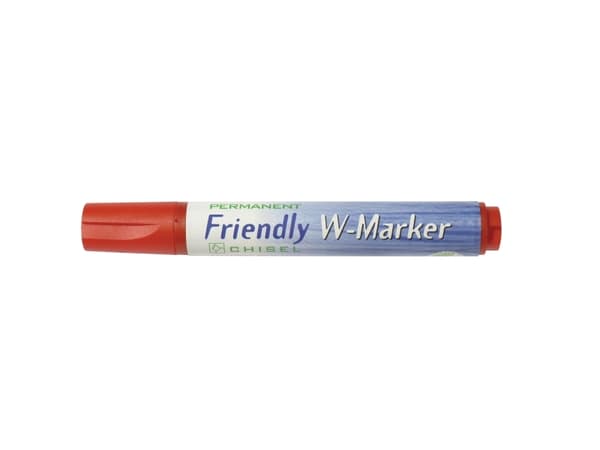 Ballograf Friendly W-Marker - Markør - permanent - rød - vannbasert blekk - 2-5 mm - medium
