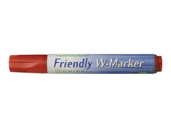 Ballograf Friendly W-Marker - Markør - permanent - rød - vannbasert blekk - 2-5 mm - medium