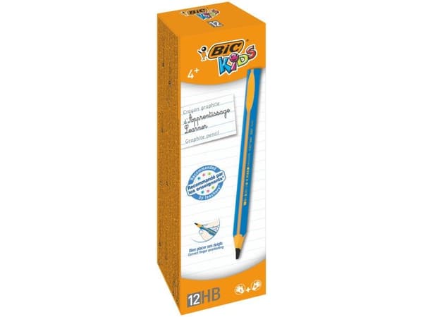 Blyant BIC Jumbo Kids Learner trekantet blå (12 stk.)