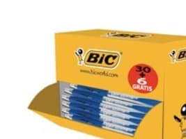 Kuglepen, BIC Atlantis, 1 mm, medium, blå, pakke a 30+6 stk