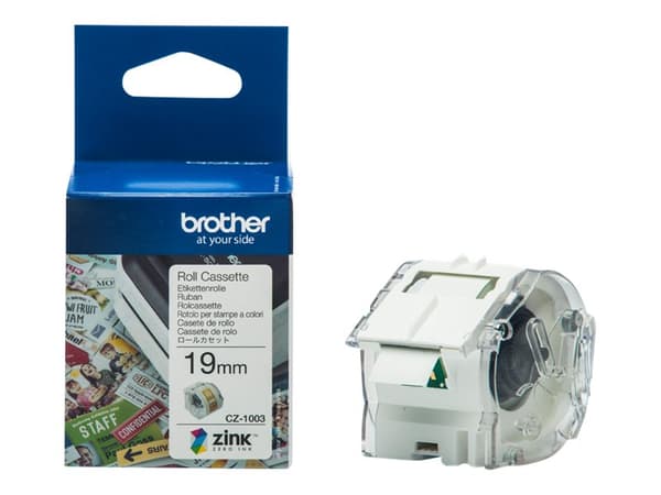 Brother CZ-1003 - Rull (1,9 cm x 5 m) 1 rull(er) sammenhengende etiketter - for Brother VC-500W