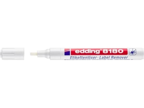 Edding 8180, 1 stykker, Meisel tupp, Hvit, Plast, Rund, 4 mm
