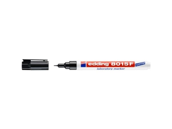 Laboratoriemarker, Edding 8015, 0,75 mm, sort