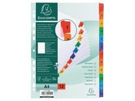 Registrer exacompta mylar 1-12