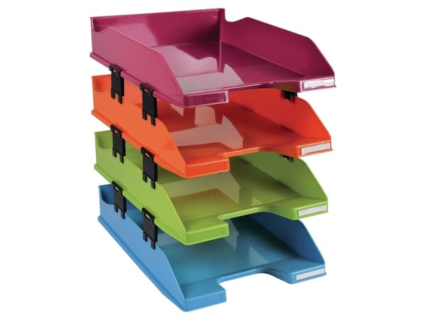 Brevbrett Exacompta Combo 2 Harlequin, sett med 4 brett