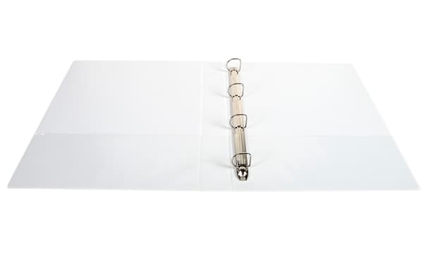 Innstikk ringperm exacompta kreacover, a4+, ringdiameter 30 mm, hvit
