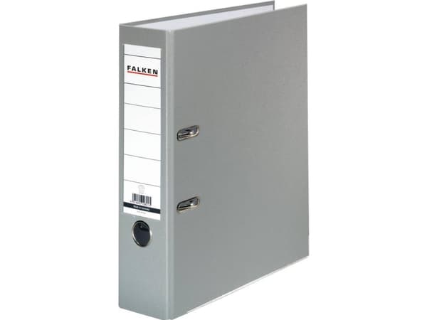 Falken Mappe PP-Color A4 Rygbredde: 80 mm Grå 2 bøjler 9984022