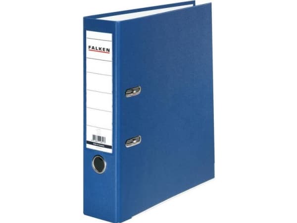 Falken Mappe PP-Color A4 Rygbredde: 80 mm Blå 2 bøjler 9984063