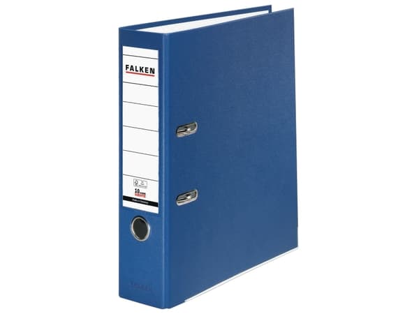 Falken Mappe PP-Color A4 Rygbredde: 80 mm Blå 2 bøjler 9984063