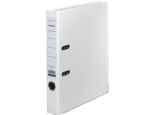 Falken Mappe PP-Color A4 Rygbredde: 50 mm Hvid 2 bøjler 9984121