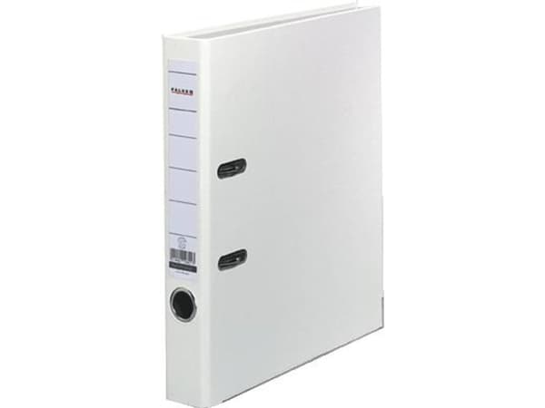 Falken Mappe PP-Color A4 Rygbredde: 50 mm Hvid 2 bøjler 9984121