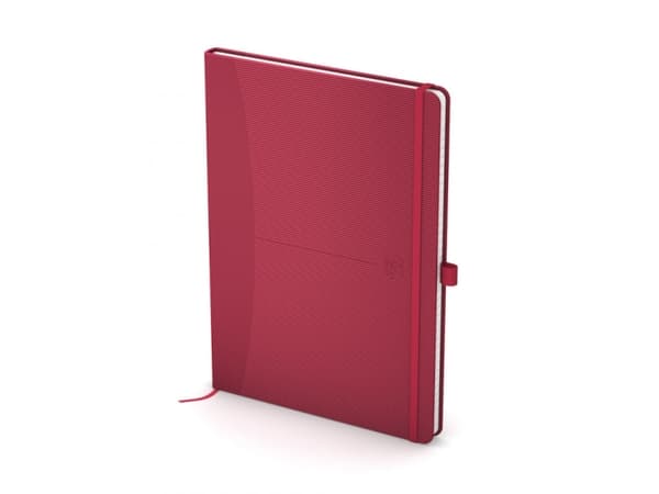Notesbog Oxford Signature A5 linjeret rød
