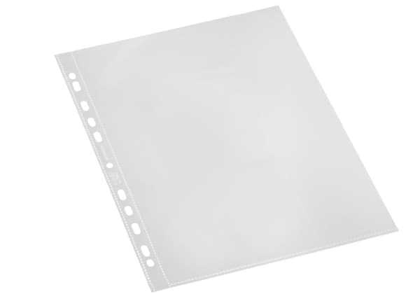 Plastlommer Bantex A4 glasklar 0,11mm åben top 100stk/pak