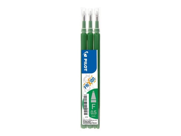 Refill, Pilot FriXion '05', 0,5 mm, grøn, pakke a 3 stk.