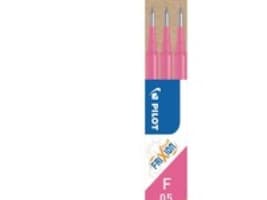 Rollerpatron Pilot FriXion '05', 0,25 mm, rosa, pakke a 3 stk.