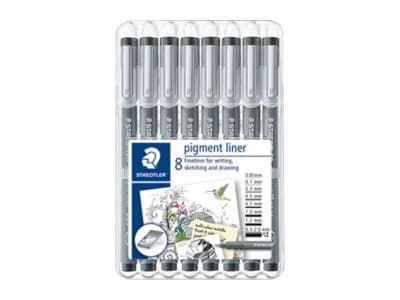 Pigmentliner Staedtler 308 ass. farver (8 stk.)