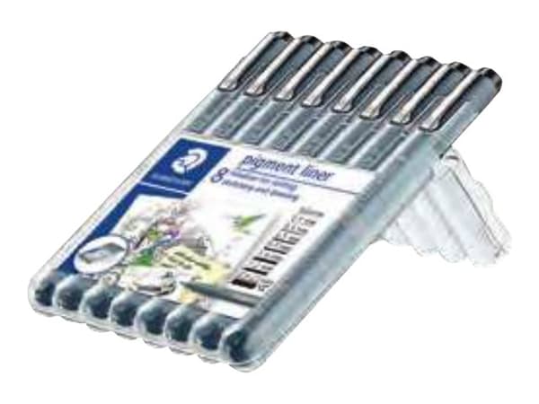 Pigmentliner Staedtler 308 ass. farver (8 stk.)