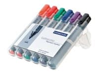 Marker Staedtler Lumocolor 356 WP6 ass. farver (6 stk.)