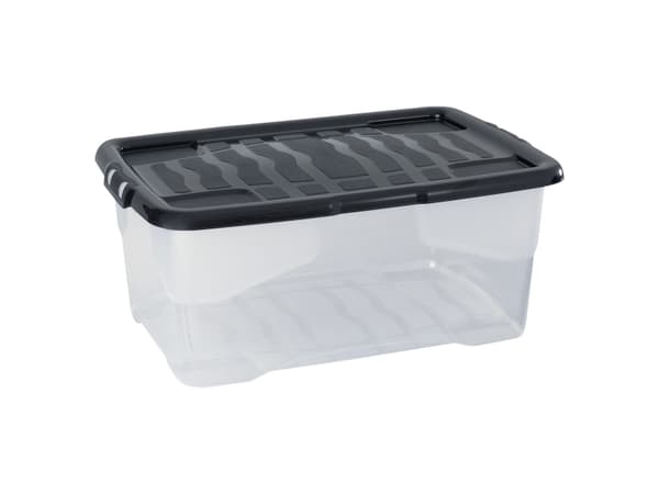 Opbevaringskasse, Strata, klar, 42 L