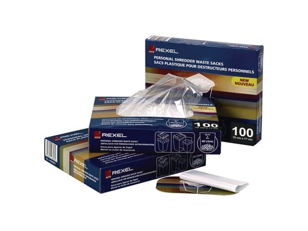 Makulaattoripakkaus Rexel AS3000, plast, 175 L, pakkaus 100 stk.