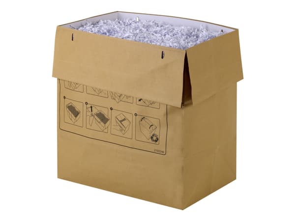 Rexel Recyclable Waste Sack - Avfallspose - lys brun (en pakke 50)